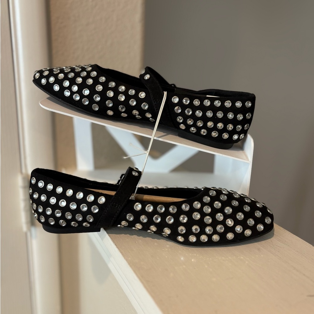 Kids' Toree Rhinestone Ballet Flats Black - art class - NEW Multiple Youth Sizes - Picture 2 of 8